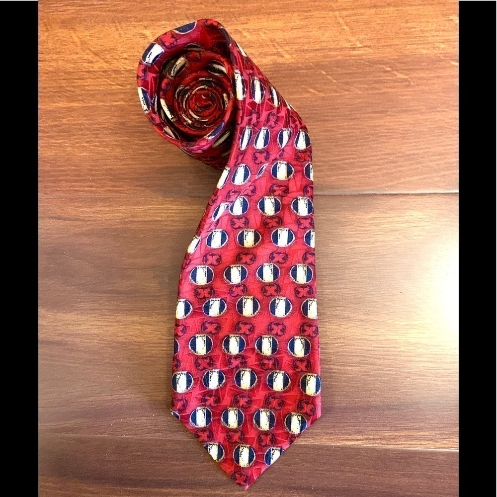 🌿END of Season SALE🌿J.Z. RICHARDS Red Silk Vintage Necktie